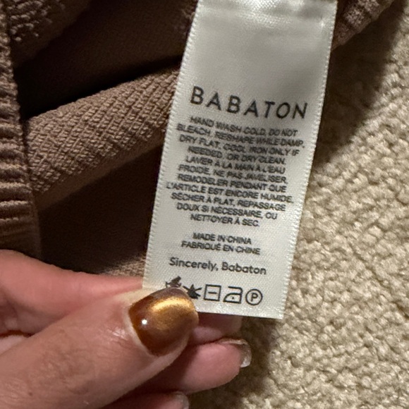 BABATON Ribbed Brown Tank Top - Picture 5 of 6